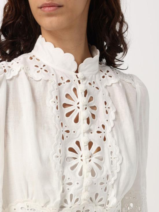 25FW 짐머만 롱 원피스 0981DRS252 IVO White - ZIMMERMANN