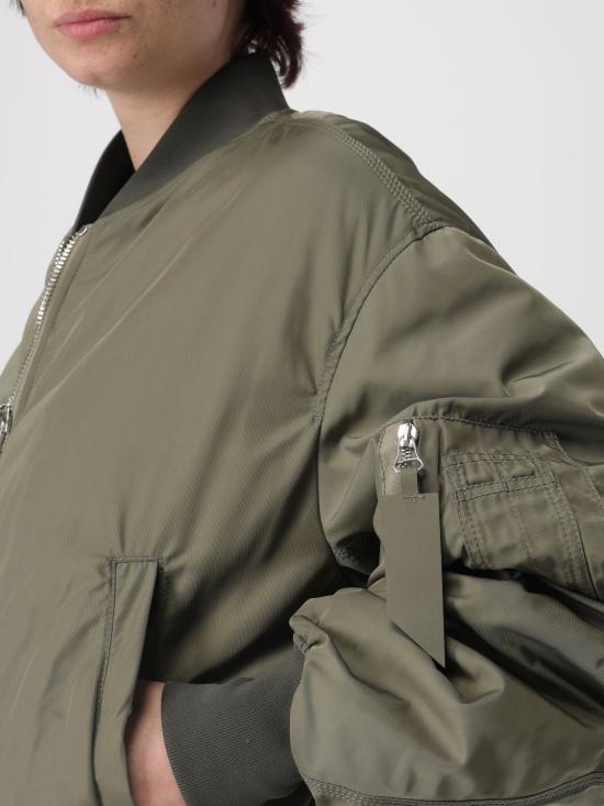 25FW 디 아티코 봄버 자켓 250WCB00070PLL001AA 828 Kaki - THE ATTICO