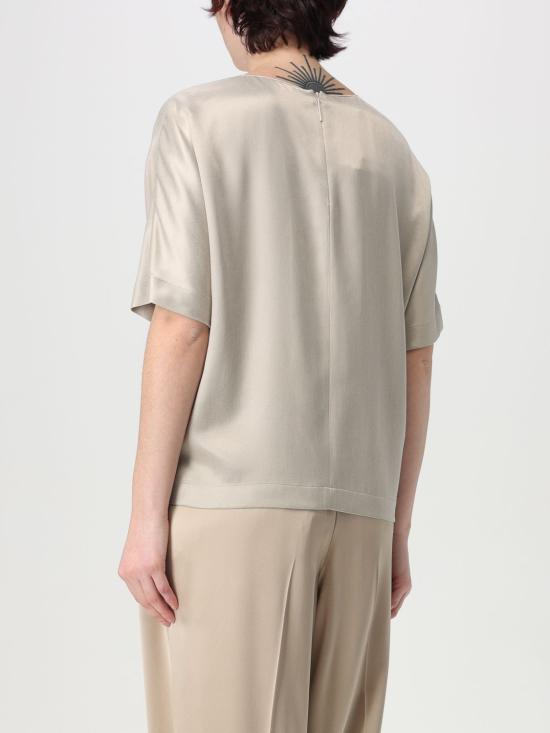 25FW 조르지오 아르마니 반팔 티셔츠 GW000790TE13750 U8003 Grey - GIORGIO ARMANI