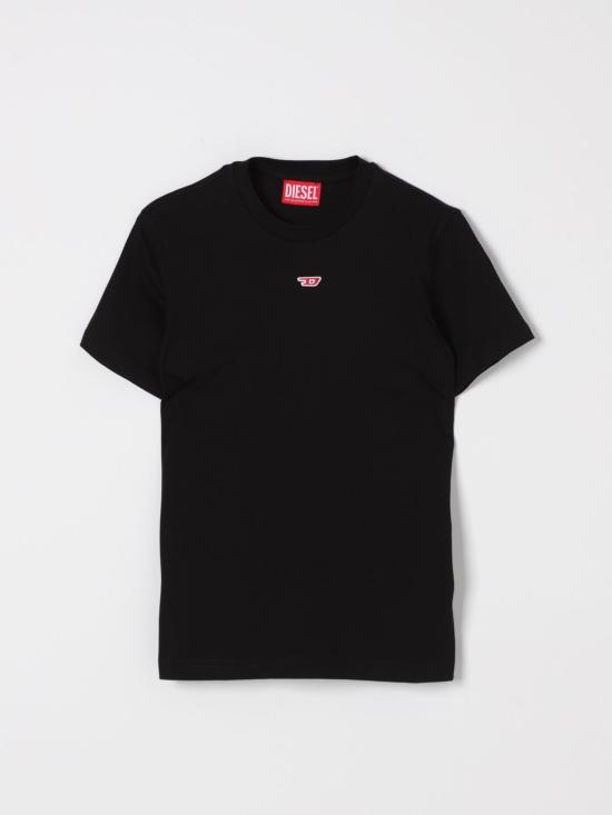 25SS [키즈] 디젤 티셔츠 J022370GRAI K900 Black