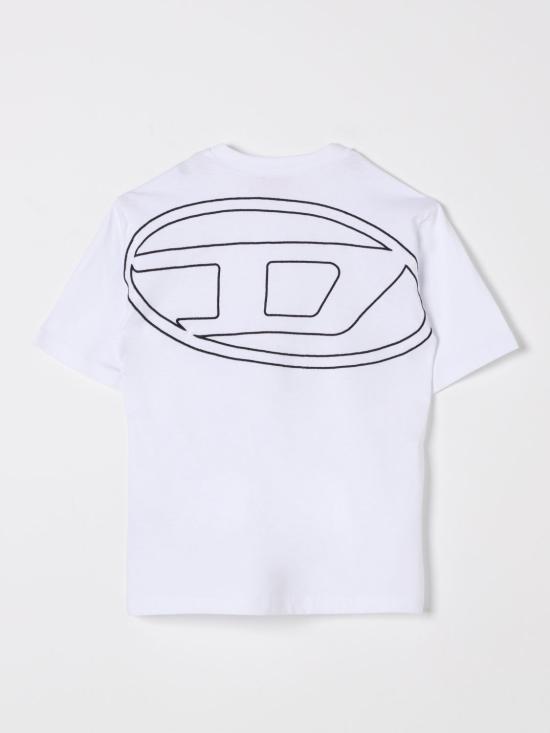 25FW [키즈] 디젤 티셔츠 J022760HGAM K100 White - DIESEL