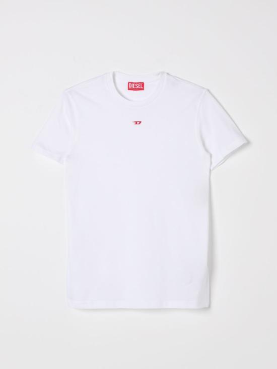 25SS [키즈] 디젤 티셔츠 J022370GRAI K100 White