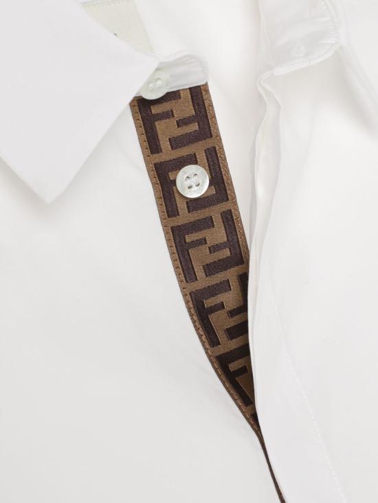 25FW [키즈] 펜디 셔츠 JMC186AEXZ F0TU9 White - FENDI