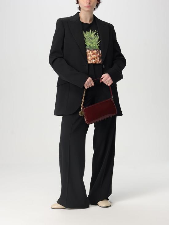 25FW 스텔라 맥카트니 스트레이트 팬츠 6400933CU704 1000 Black 1 - STELLA MCCARTNEY