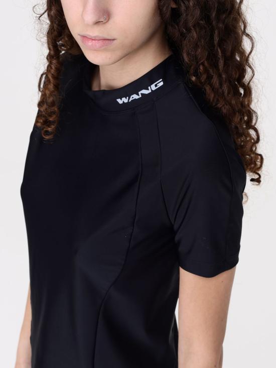25FW 알렉산더 왕 반팔 티셔츠 4CC1251533 001 Black - ALEXANDER WANG