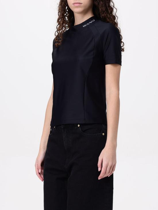 25FW 알렉산더 왕 반팔 티셔츠 4CC1251533 001 Black - ALEXANDER WANG