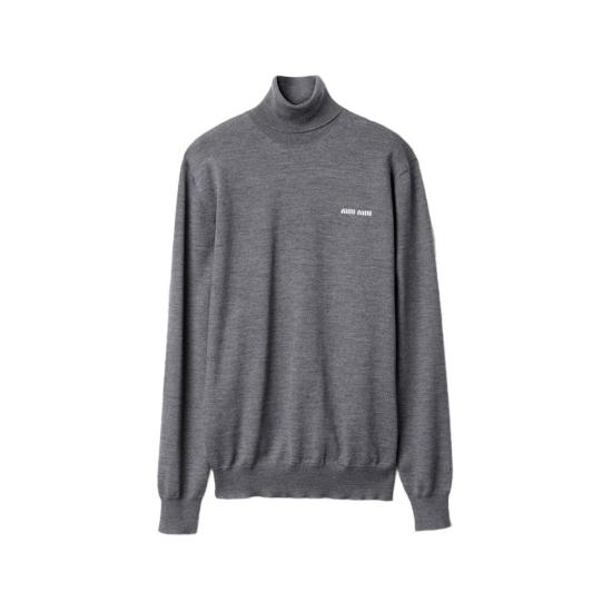  미우미우 터틀넥 MMR42313K2F0480 SLATE GREY DOM