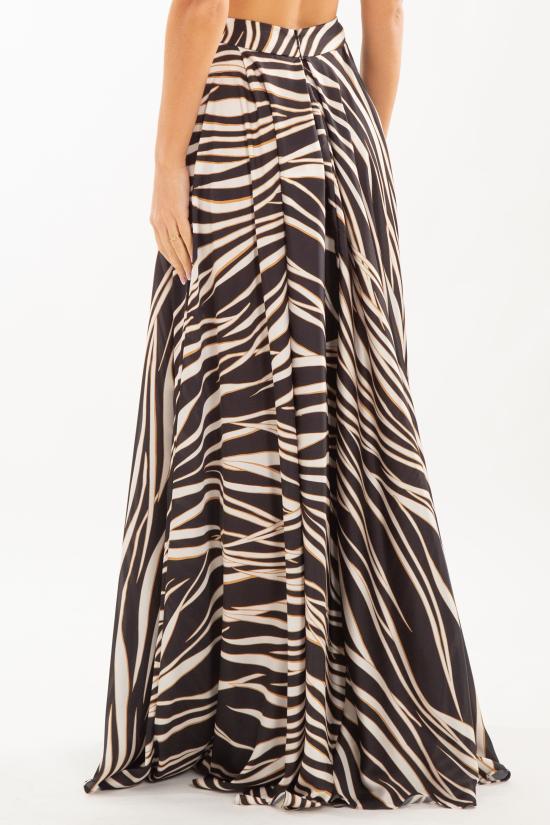  바빌론 롱 스커트 VS00603 MULTICOLOR Black White - BABYLON