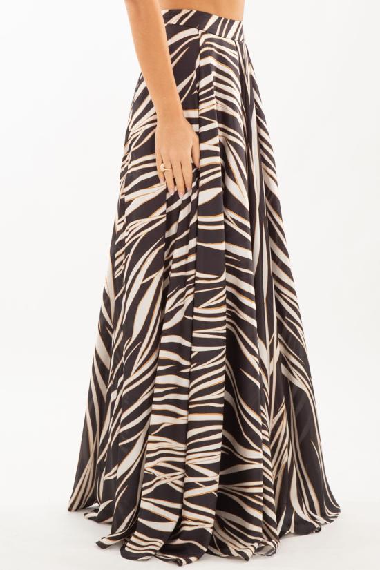  바빌론 롱 스커트 VS00603 MULTICOLOR Black White - BABYLON