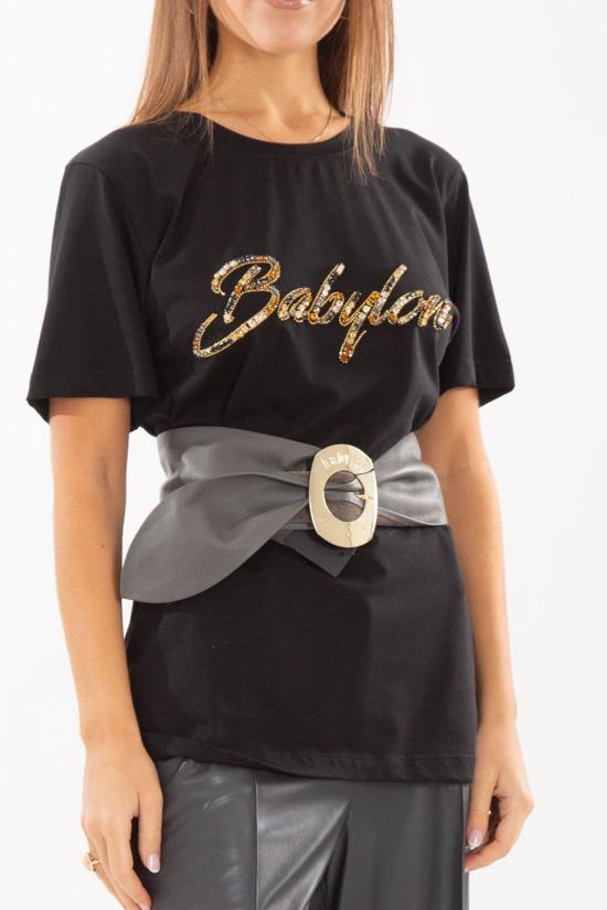 24FW 바빌론 와이드 벨트 VMB7757 GRIGIO Grey