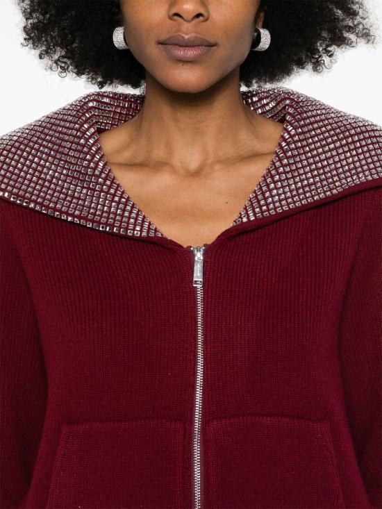  셀프 포트레이트 가디건 RS25117JBU burgundy - SELF PORTRAIT