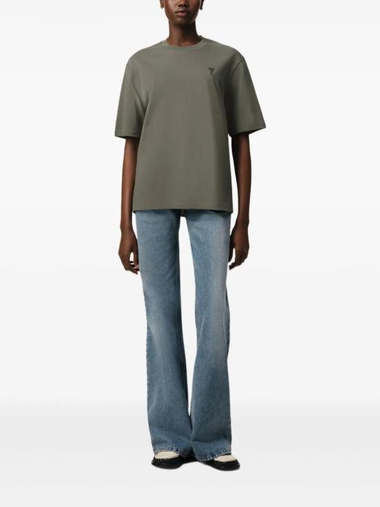  아미 반팔 티셔츠 E25UTS074726 grey - AMI