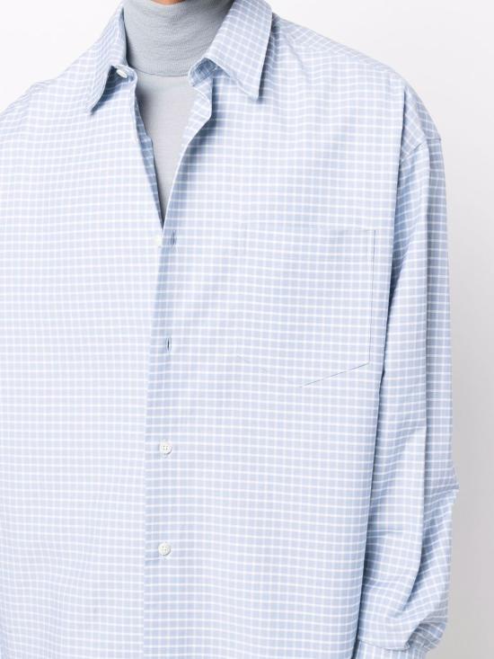  아미 셔츠 USH111488 blue - AMI