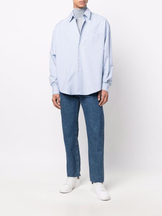  아미 셔츠 USH111488 blue - AMI