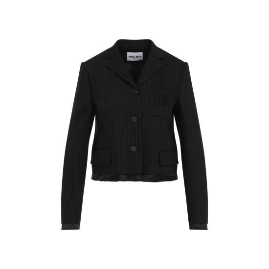 25SS 미우미우 자켓 MH1783SOOO16FA F0002 BLACK