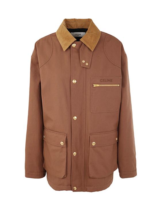 셀린느 자켓 2W666365P19BR BROWN