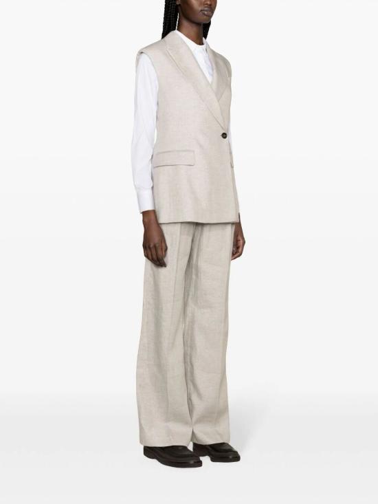  브루넬로 쿠치넬리 베스트 MH5672006 GREY - BRUNELLO CUCINELLI