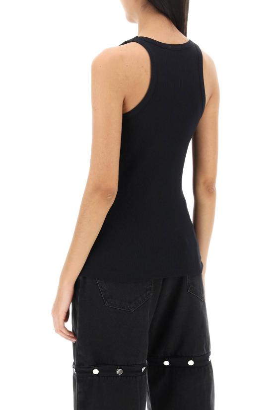  디 아티코 반팔 티셔츠 241WCT229J038 100 BLACK - THE ATTICO