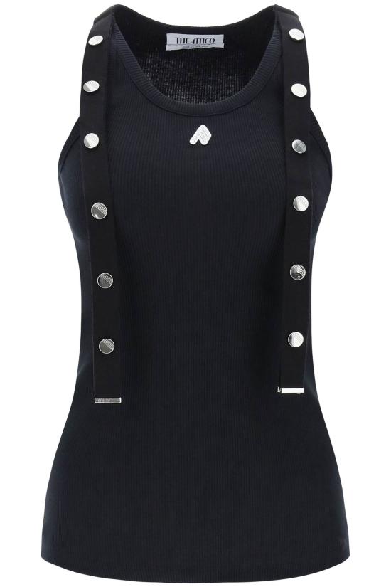  디 아티코 반팔 티셔츠 241WCT229J038 100 BLACK