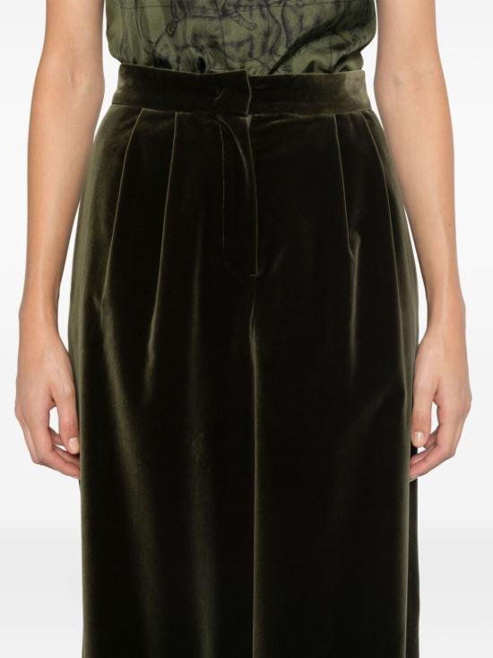  파비아나 필리피 수트 팬츠 PAD224F832D7630000 dark green - FABIANA FILIPPI