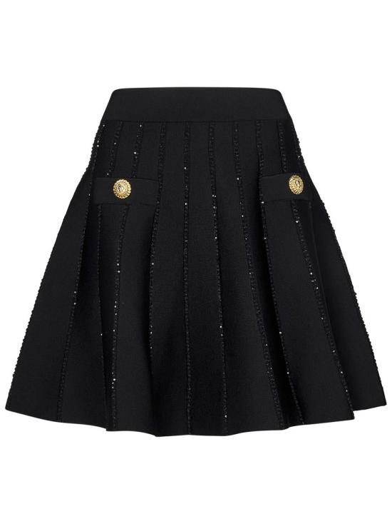 25SS 발망 숏 스커트 EF1LB929KI150PA Black