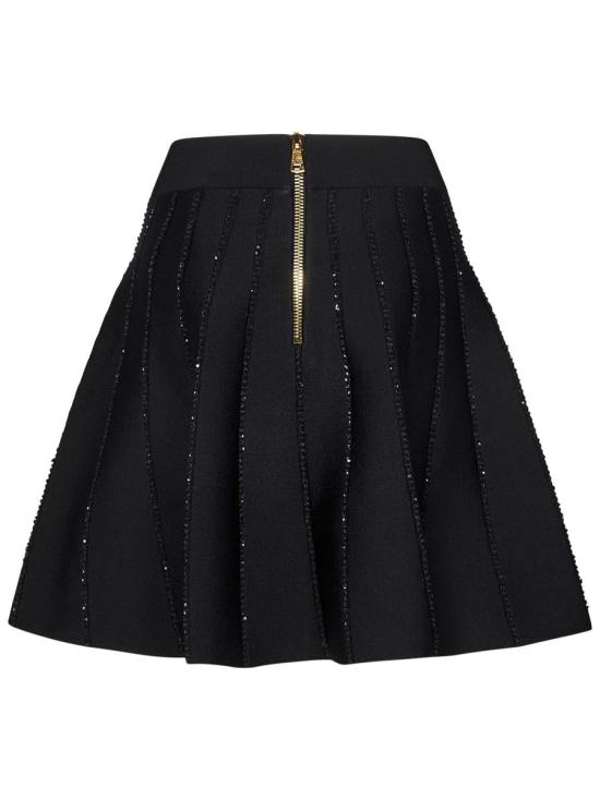 25SS 발망 숏 스커트 EF1LB929KI150PA Black - BALMAIN