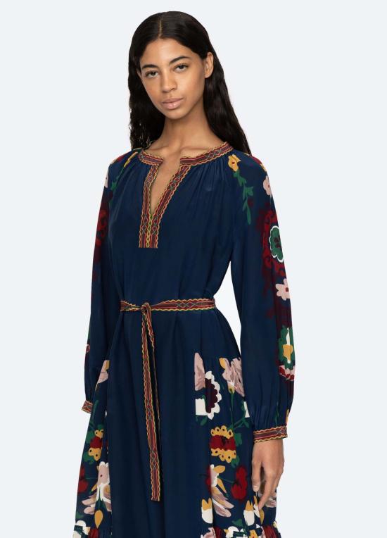  씨뉴욕 롱 원피스 Sea Ny Cassia 드레스 네이비 - SEA NY