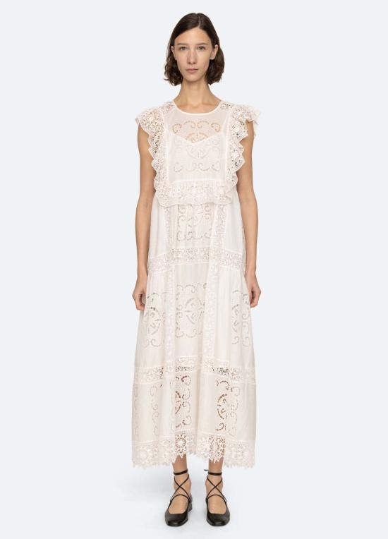  씨뉴욕 롱 원피스 Sea Ny Dahlia 드레스 펄 - SEA NY