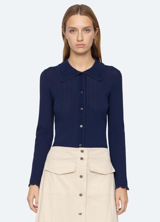  씨뉴욕 가디건 씨니에비 카디건 네이비 - SEA NY