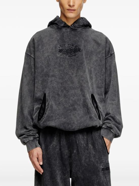  디젤 후드 티셔츠 A163210BMBK - DIESEL