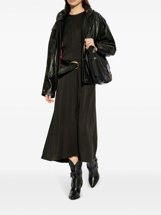 25SS 이자벨마랑 미디 원피스 RO0681FAC1J04I 01BK BLACK - ISABEL MARANT