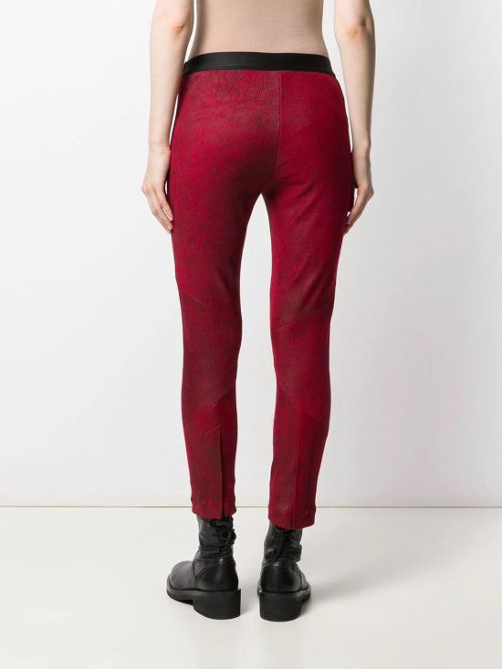  앤 드뮐미스터 레드 스키니 밴딩 레더 19021405P272039 ROSSO SCURO - ANN DEMEULEMEESTER