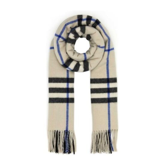 24FW 버버리 와이드 체크 캐시미어 스카프 8085930 DOM