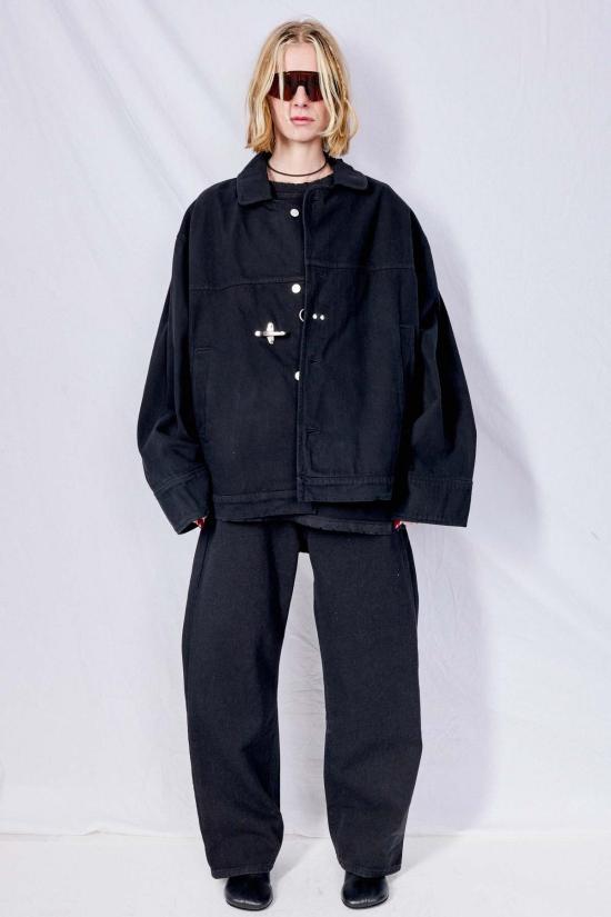  어셈블리 뉴욕 데님 자켓 어셈블리 데님 파이어맨 박스 재킷 블랙
