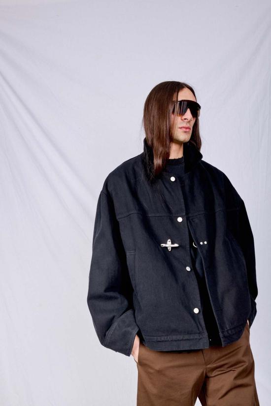  어셈블리 뉴욕 데님 자켓 어셈블리 데님 파이어맨 박스 재킷 블랙 - ASSEMBLY NEW YORK