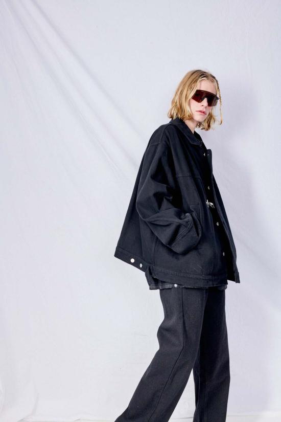  어셈블리 뉴욕 데님 자켓 어셈블리 데님 파이어맨 박스 재킷 블랙 - ASSEMBLY NEW YORK