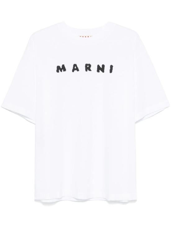 25SS 마르니 반팔 티셔츠 THJET49P13USCX42 SLW01 LILY WHITE