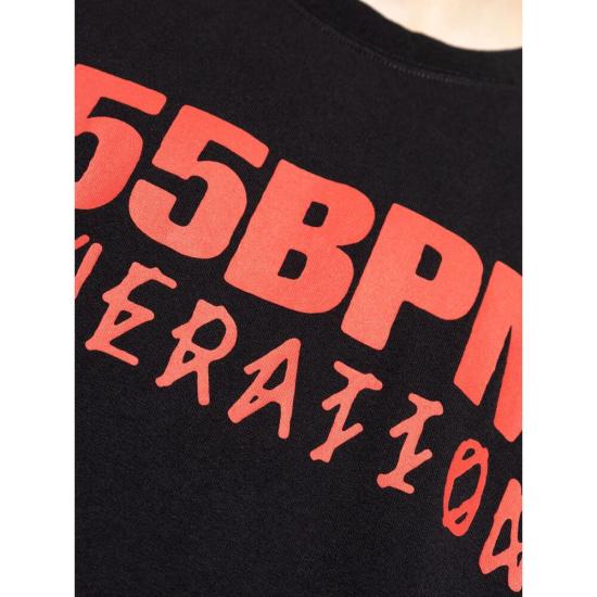 25SS 44레이블 반팔 티셔츠 B0030556 FA582 P605 BLACK RED - 44 LABEL