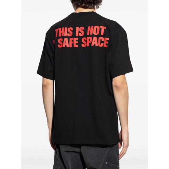 25SS 44레이블 반팔 티셔츠 B0030556 FA582 P605 BLACK RED - 44 LABEL