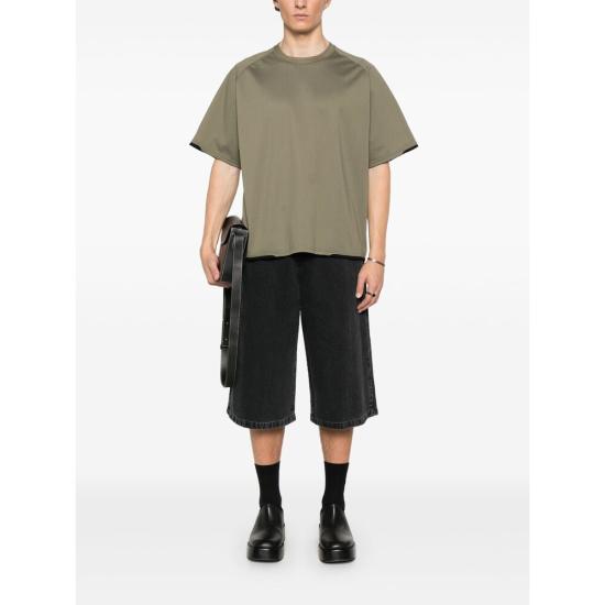 25SS 사카이 반팔 티셔츠 25 03679M 550 GREEN - SACAI