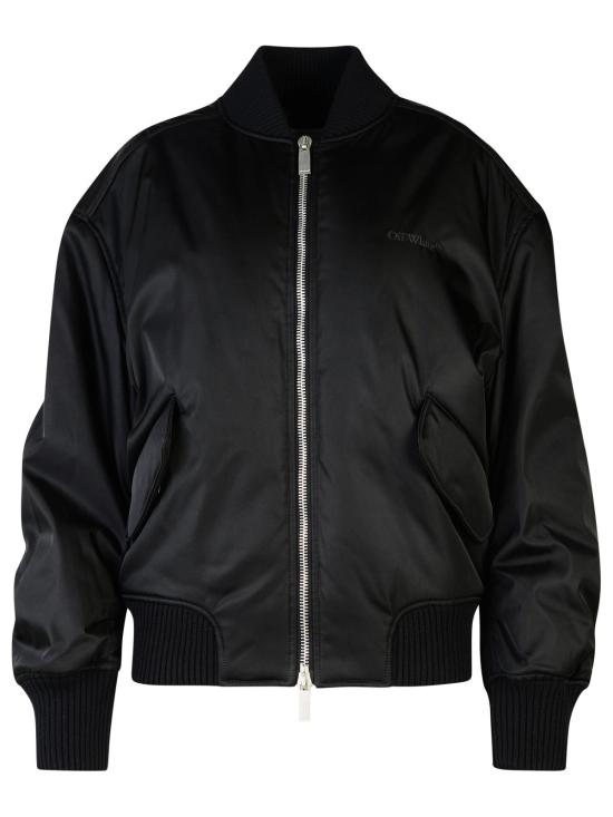 24FW 오프화이트 봄버 자켓 OWEH028C99FAB0011010 Black