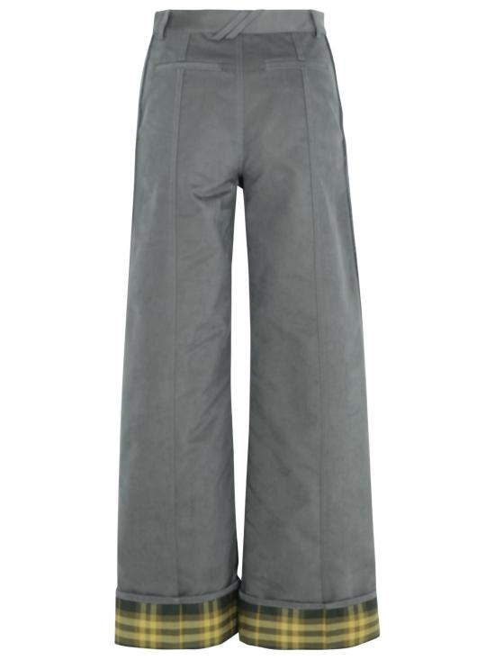  버버리 스트레이트 팬츠 8099352C1501 Grey - BURBERRY