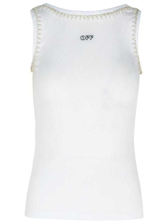 24FW 오프화이트 민소매 티셔츠 OWAD258F24JER0010110 White