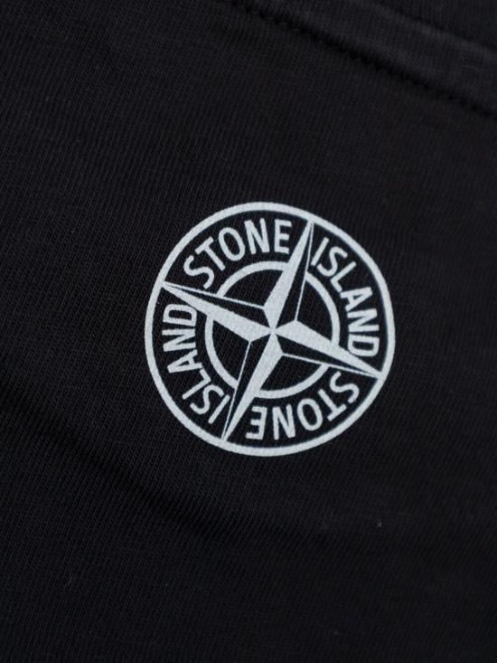 24FW [키즈] 스톤 아일랜드 티셔츠 811621056 V0029 BLACK - STONE ISLAND