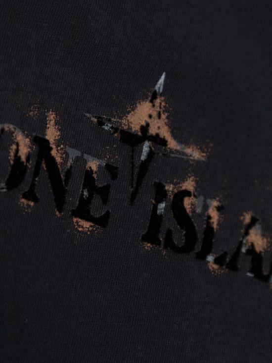 24FW [키즈] 스톤 아일랜드 티셔츠 811621056 V0029 BLACK - STONE ISLAND