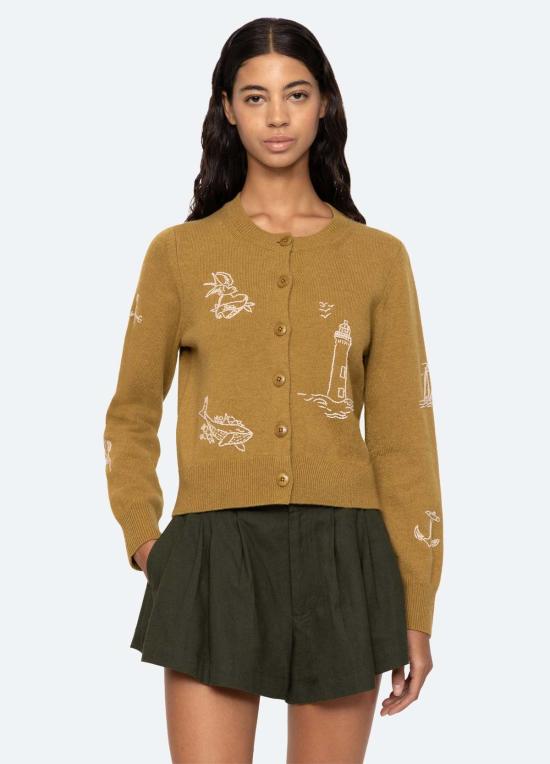  씨뉴욕 가디건 씨 나이 클라이드 카디건 오크르 - SEA NY