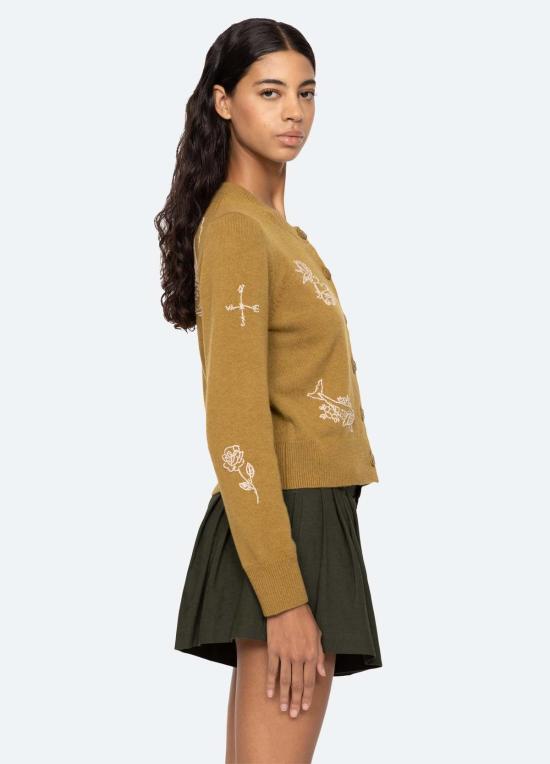  씨뉴욕 가디건 씨 나이 클라이드 카디건 오크르 - SEA NY