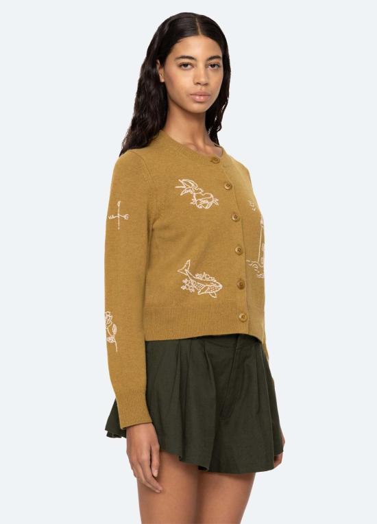  씨뉴욕 가디건 씨 나이 클라이드 카디건 오크르 - SEA NY