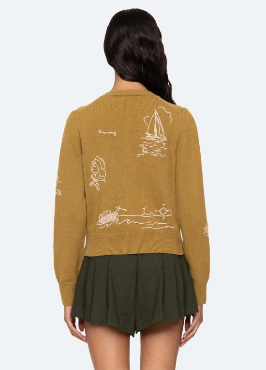  씨뉴욕 가디건 씨 나이 클라이드 카디건 오크르 - SEA NY