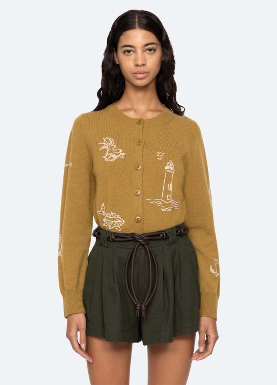  씨뉴욕 가디건 씨 나이 클라이드 카디건 오크르 - SEA NY